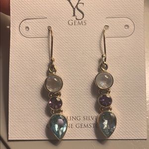 Sterling silver drop earrings